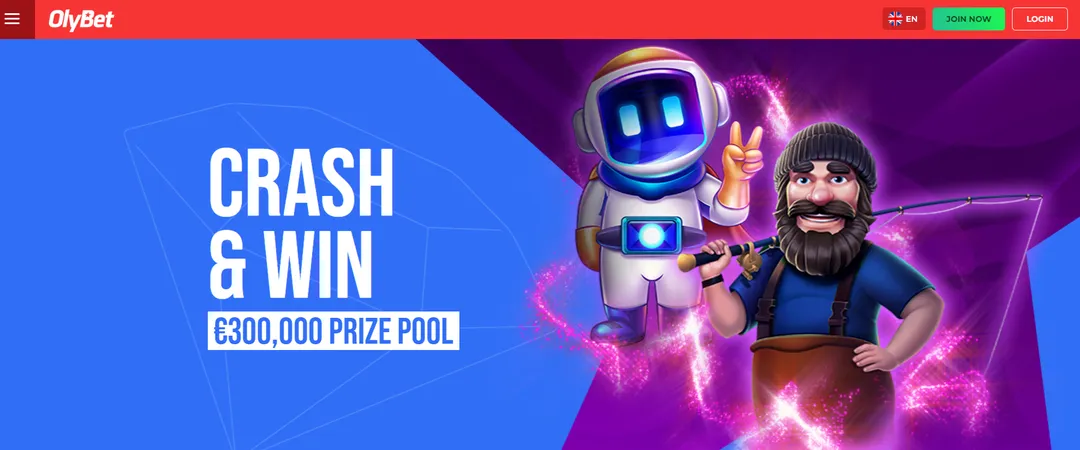 OlyBet Crash & Win Bonus